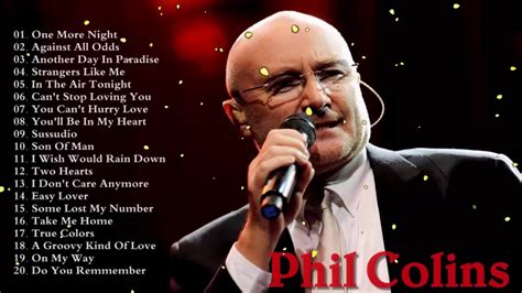 Phil Collins discography. English musician Phil Collins has released 8 studio albums, 1 live album, 5 compilation albums, 2 remix albums, 2 soundtrack albums, 2 box sets, 50 singles, 18 video albums, and 41 music videos. A Grammy and Academy Award -winning solo artist, Collins has sold more than 34.5 million albums in the United States, and 150 ... 